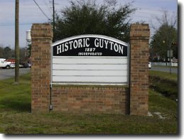 historic guyton sign